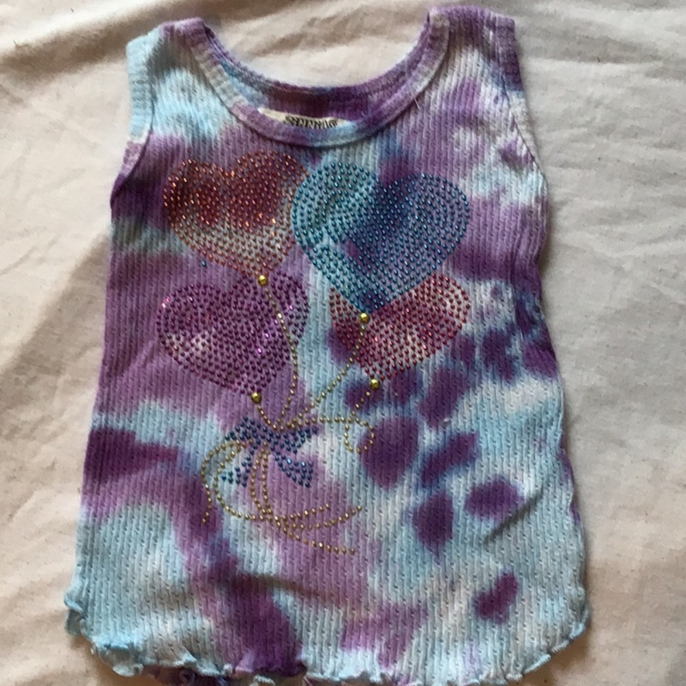 Designer tie dye tank